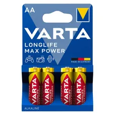 PILE LR06 1.5V VARTA ALCALINE LONGLIFE MAX POWER AA (VENDU PAR 4)