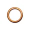 GASKET CUIVRE ALIMENTATION OEM PIAGGIO THREE-WHEELER APE CALESSINO 2007 > 2012/CLASSIC 2006 > 2013-493123