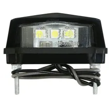 ECLAIRAGE DE PLAQUE IMMATRICULATION REPLAY BARETTE 3 LEDS PLASTIQUE NOIR (L 29mm / H 20mm / L 58mm) (HOMOLOGUE CE)