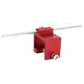 TOOL ALIGNEMENT OF CHAIN MOTORCYCLE/MOPED ALUMINIUM RED (FITTING KIT ON CHAIN, REAR SPROCKET WITH ROD REPERE) -P2R