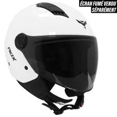 OPEN-FACE HELMET ADX AJ050 GLOSS WHITE S (SINGLE VISOR) (ECE 22.06)