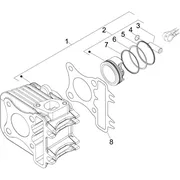 Groupe cylindre-piston-axe
