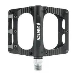 PEDAL MTB PLATEFORME DOWNHILL/BMX SWITCH LARGE FREERIDE ALUMINIUM CNC BLACK THREAD 9/16 WITH PICOTS (PAIR) 110X100MM