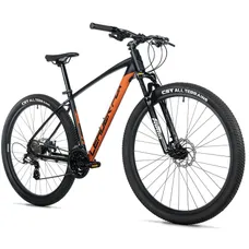 CONVENTIONAL BICYCLE MTB 29 LEADER FOX JASPER 2026 BLACK/ORANGE MATTE 7-SPEED FRAME 18 INCHES (SIZE ADULT 170 TO 178 cm)
