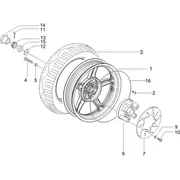 Roue arrière