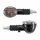 CLIGNOTANT UNIVERSEL REPLAY MICRO OVALE A AMPOULE BA9S TRANSPARENT/CARBONE AVEC TEMOIN BASE COURTE (L 70mm / H 30mm / L 36mm) (HOMOLOGUE CE) (PAIRE)