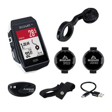 CYCLE COMPUTER SIGMA ROX11.1 EVO GPS WHITE WITH CARDIO, ALTIMETRE, EMETTEUR CADENCE + VITESSE