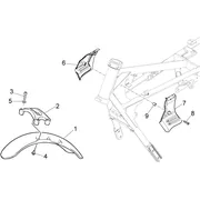 Carrosserie av. - Garde-boue AV