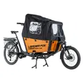 ELECTRIC BICYCLE/E-BIKE CARGO 20/26 LEADER FOX E-BIKE FAMILY ONE UNISEX BLACK MATTE 9-SPEED MID-DRIVE MOTOR BAFANG M420 36-SPEED 80NM BATTERY 20AH