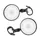 MIRROR END CAP OF GUIDON UNIVERSAL SCOOTER/BICYCLE (PAIR) -P2R