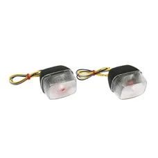 CLIGNOTANT SCOOT ADAPTABLE MBK 50 BOOSTER 1990>2003/YAMAHA 50 BWS 1990>2003 AV TRANSPARENT/NOIR (PAIRE) ** -REPLAY