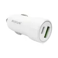 CHARGEUR VOITURE USB-C/USB-A RIXUS BLANC 5V 20W (VENDU A L'UNITE) COMPATIBLE PRISE ALLUME CIGARE 6RXCC16S