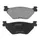 PLAQUETTE DE FREIN POLINI POUR YAMAHA 500 TMAX 2001>2003 AR (L 100mm - H 38,6mm - P 11,7mm) (174.0058) (ORIGINAL)