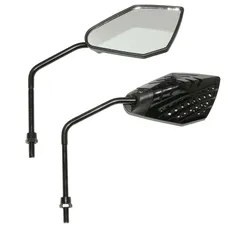 REAR-VIEW MIRROR SCOOTER REPLAY ARROW BLACK ROD BLACK DIAMETER 8 mm (PAIR) **