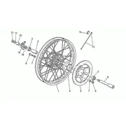 Roue AV rayons