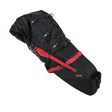SADDLE BAG BICYCLE ZEFAL Z ADVENTURE R17 BLACK/RED WATERPROOF MOUNTING KIT VELCRO 17L (L 62 cm X L 24 cm X 20 cm) CHARGE MAXIMUM 5KGS