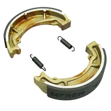 BRAKE SHOE SET MOTORCYCLE NEWFREN FOR YAMAHA 125 DT LC 1982>1987 FRONT/REAR, 125 DT LC TENERE 1988> REAR/PEUGEOT 125 SUM UP 2008> REAR DIAMETER 130X28 MM (GF1105)