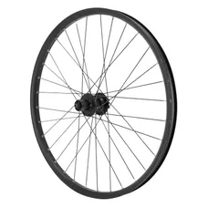 MTB WHEEL/CARGO/E-BIKE/LONGTAIL DISC LOCKING 26" TRUCKY REAR BLACK HUB SHIMANO M475 6 HOLES CASSETTE 11/10/9/8-SPEED (REINFORCED) RIM 30C 32 SPOKES DIAMETER 2.3 mm