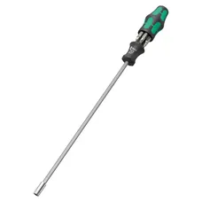 TOURNEVIS PORTE EMBOUT WERA 27 SB KRAFTFORM KOMPAKT 27 XL SHK 1/4 LONGUEUR LAME 300 mm (AVEC RESERVE D'EMBOUT INTEGREE) NOIR/VERT (VENDU A L'UNITE) -MARQUE ALLEMANDE POUR LES ATELIERS