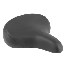 SELLE NEWTON CITY RELAX UNISEX NOIR AVEC ELASTOMERES 268X260MM RAIL ACIER - SUPER LARGE
