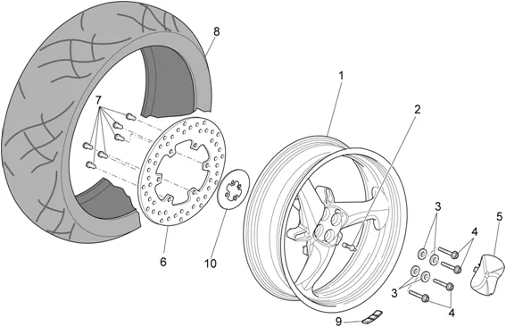 Roue arrière
