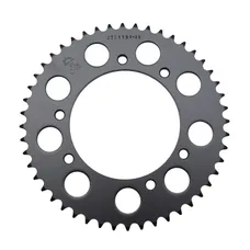 ADAPTABLE 50CC GEARED MOTORCYCLE REAR SPROCKET DERBI 50 SENDA R, SM, X-TREME, X-RACE 2000>2005/PEUGEOT 50 XP6 2002>, XPS/MBK 50 X-LIMIT 2004>/YAMAHA 50 DTR/RIEJU 50 RMX, SMX 420 48 DTS (BORE 105 mm) -IGM