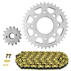 KIT CHAINE ADAPTABLE KYMCO 125 CK1 2014>2017 428 15x38 (DIAM COURONNE 58/90/8.5/10.5) (DEMULTIPLICATION ORIGINE) -AFAM