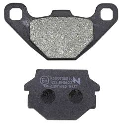 BRAKE PAD SET NEWFREN FOR PEUGEOT DJANGO 125 ALLURE-EVASION-SPORT 2014>/KYMCO 125 AGILITY 2008>2012 (L 85 mm/56 mm - H 43 mm/37 mm - P 8 mm/10.2 mm) (FD0073BE) (ELITE ORGANIC)