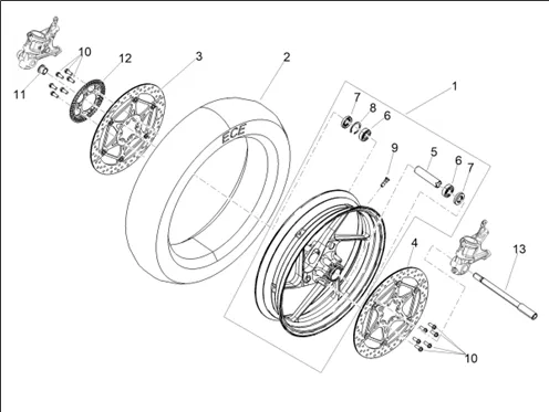 Roue avant