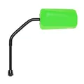 REAR-VIEW MIRROR SCOOTER REPLAY F1 RUBBER MATTE GREEN FLUORESCENT DIAMETER 8 REVERSIBLE (X1) -ROD LONG - **