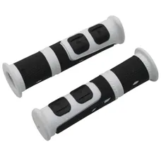 GRIP MTB PROGRIP 964 EVO BLACK/WHITE Ø22 mm L120MM PREDECOUPE FOR 90 mm (PAIR)