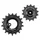 DERAILLEUR JOCKEY WHEEL AOPW TRIPEAK 14-18 TEETH CERAMIC 12X1-SPEED SRAM T TYPE BLACK (SET OF 2) (WARRANTY 4 YEARS)
