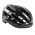 CASQUE VELO ADULTE GIST ROUTE RAPIDO NOIR BRILLANT TAILLE 56-62 REGLAGE MOLETTE 255 g (COMPATIBLE VTT / GRAVEL)