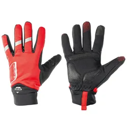 WINTER CYCLING GLOVES LONG GIST WAY TOUCH MEMBRANE ANTI PLUIE AND IMPERMEABLE RED L (PAIR CARDED) COMPATIBLE DISPLAY TOUCHSCREEN -5494