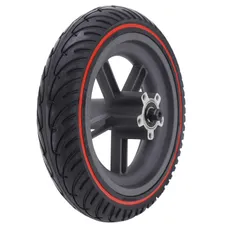 ROUE TROTTINETTE ARRIERE XIAOMI PRO, PRO2 (AVEC PNEU NOIR LISERET ROUGE 8.5 x2) -P2R