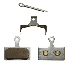 DISC BRAKE PAD SET MTB SHIMANO XTR M9000/M9020/M987/M985, XT M8000/M785, SLX M7000/M675/M666, DEORE M6000 (SHIMANO OEM METAL) -G04S (PAIR CARDED) (VOIR LISTE ARGUMENTAIRE)