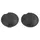 COVER POUSSIERE CRANK ARM/CRANKSET CENTRE DISTANCE 21 mm BLACK (SOLD AS A PAIR)