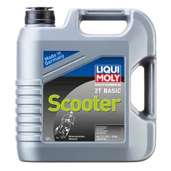HUILE MOTEUR 2 TEMPS LIQUI MOLY BASIC SCOOTER STREET 2T (4 L) MINERALE