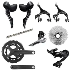 GROUPE ROAD SHIMANO 105/FSA 11-SPEED WITH LEVER/SHIFTER BRAKE BRAKE SHOE, FRONT DERAILLEUR + REAR, CASSETTE 11-34, CHAIN AND CRANKSET + CUP FSA 50X34 IN 172.5 mm (WORKSHOP FITTING)