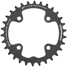 MTB CHAINRING 4-BOLT DIA. 80 FOR SRAM X0-XX-X9-X7 STRONGLIGHT DOUBLE 30T INNER BLACK CT2 10-SPEED - THICKNESS 3.5 mm
