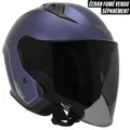 OPEN-FACE HELMET MAXI SCOOTER ADX AJ300 MATTE BLUE XL (DOUBLE SCREEN) (ECE 22.06)