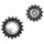 DERAILLEUR JOCKEY WHEEL AOPW TRIPEAK 14-18 TEETH CERAMIC 12X1-SPEED SRAM T TYPE SILVER (SET OF 2) (WARRANTY 4 YEARS)