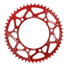 ADAPTABLE REAR SPROCKET 50CC GEARED MOTORCYCLE VOCA BESTIA APRILIA 50 RX 2006>2017/DERBI 50 SENDA X RACE 2004>2011/RIEJU 50 MRT 2009>, 50 RS3 2011>2016 420 50 DTS ALUMINIUM CNC RED (DIAMETER 105/125/8.5)