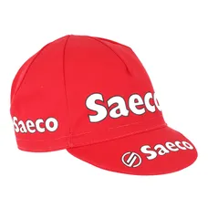 VINTAGE CYCLING CAP SAECO RED