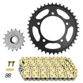 KIT CHAINE ADAPTABLE APRILIA 1000 RSV 2004>2009, RSV R FACTORY 2004>2009, RSV R RACING FACTORY 2004>2009 525 16x40 (DIAM COURONNE 100/120/10.25) (DEMULTIPLICATION ORIGINE) -AFAM