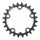 ROAD CHAINRING 5-BOLT DIA. 74 STRONGLIGHT 24T TRIPLE BLACK ALUMINIUM 7075 9/10-SPEED