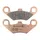 BRAKE PAD SET BREMBO FOR PEUGEOT 400 METROPOLIS 2014>2016 FRONT/REAR (SCOOTER SINTERED METAL) -07104XS