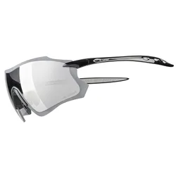 CYCLING GLASSES ADULT GIST PACK MONTURE BLACK VERRES SOLAIRES MIROIR BLACK - PROTECTOR 100% UV - UVA - UVB) ULTRA LEGERE (VERRE CAT 3)