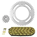 KIT CHAINE ADAPTABLE KAWASAKI 125 KLX 2010>2016 428 14x47 (DIAM COURONNE 110/126/8.25) (DEMULTIPLICATION ORIGINE) -AFAM