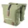 DOUBLE BICYCLE PANNIER NEWTON GREEN 22L MOUNTING KIT SANGLES ON CARRIER (35X12X27CM) FERMETURE PLIANT ANTI-PLUIE